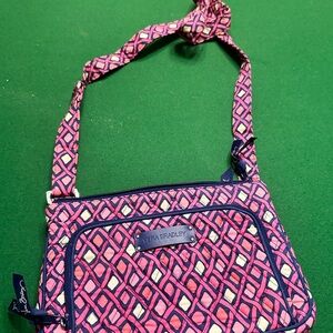 Vera Bradley Pink and Purple Crossbody Bag